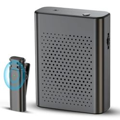 Voice Amplifier with Wireless Lavalier Microphone,Portable Rechargeable Wireless Microphone and Speaker with Waistband,Wireless Voice Amplifier