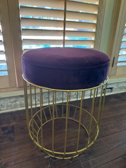 Velvet Chair Bedside table Stool With Gold