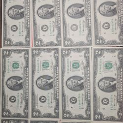 Twenty Consecutive Seria Number 1976 Two Dollar Bill *CRISP* 