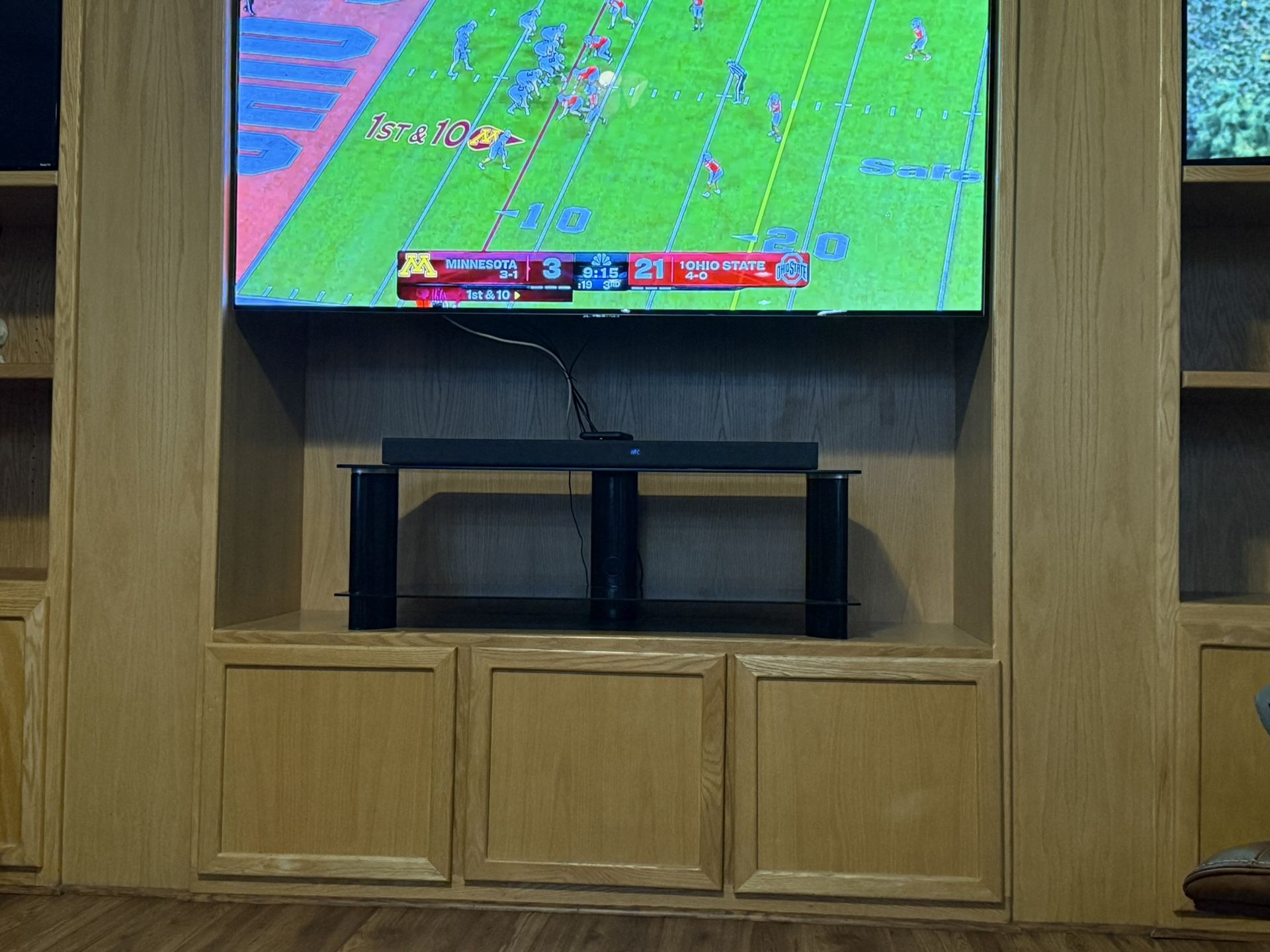 Black Glass TV Stand