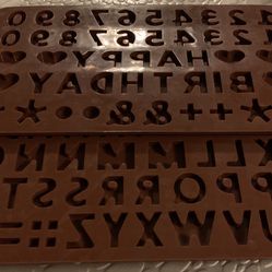 Alphabet- Silicone Mold