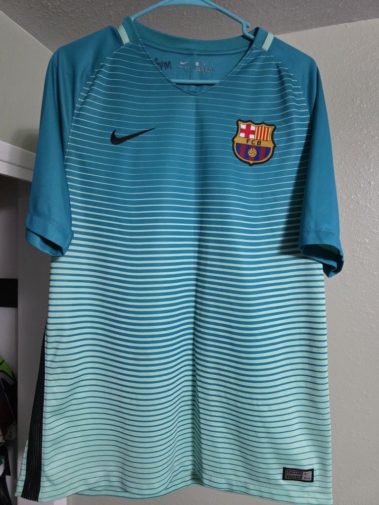 Mens Large Fc Barcelona Training Jersey