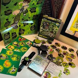 Ben 10 Original 2006 Omitrix And Exclusive Cards And Stickers 