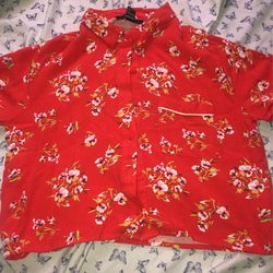 Forever 21 Polo Crop Top
