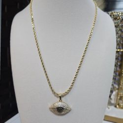 Chain rope and pendant 👁 Eye 