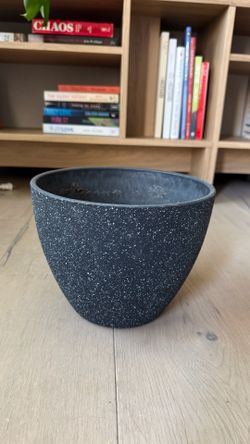 Black speckle pot