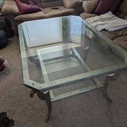 Metal & Glass Table