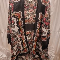 Ivy Jane Floral Kimono With Fringe