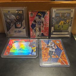 LA Rams (5 card lot) 1 of 1, auto, numbered
