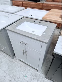 White Bathroom vanity 24.5