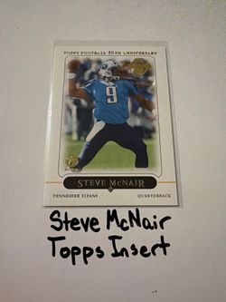 Steve McNair Tennessee Titans All-Pro QB Topps Short Print Insert Card.