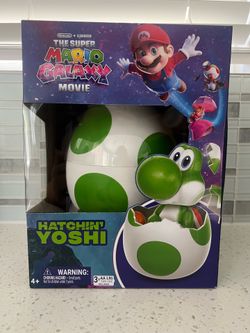 Hatchin Yoshi Interactive Toy Nintendo Yoshi Egg Super Mario Galaxy Movie NEW