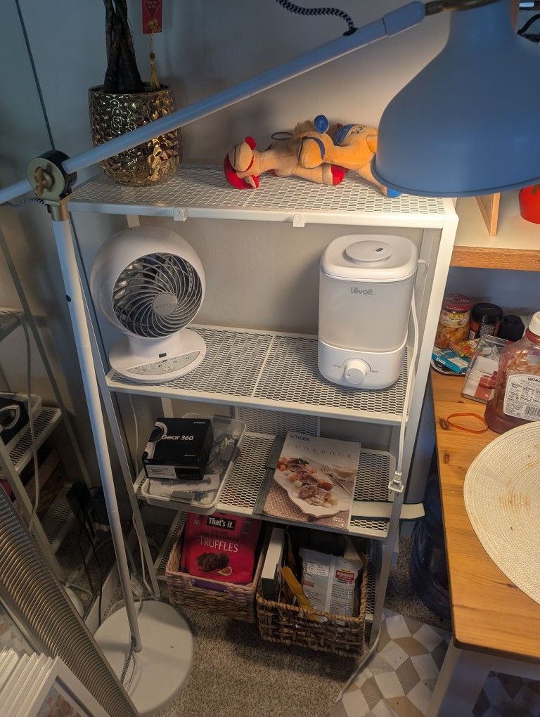 IKEA Shelf, metal/white