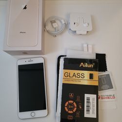 Apple iPhone 8 Plus MQ9F2LL/A Gold 64GB Smartphone + Accessories, Sprint / T-Mobile