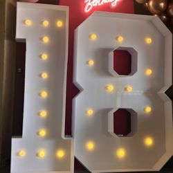 5ft Tall 18 Foam Numbers 
