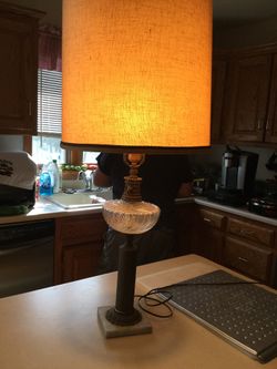 Brass and crystal lamp. Green Bay Wisconsin