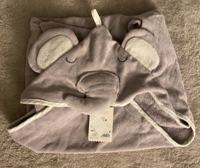Elephant Infant Hooded Towel