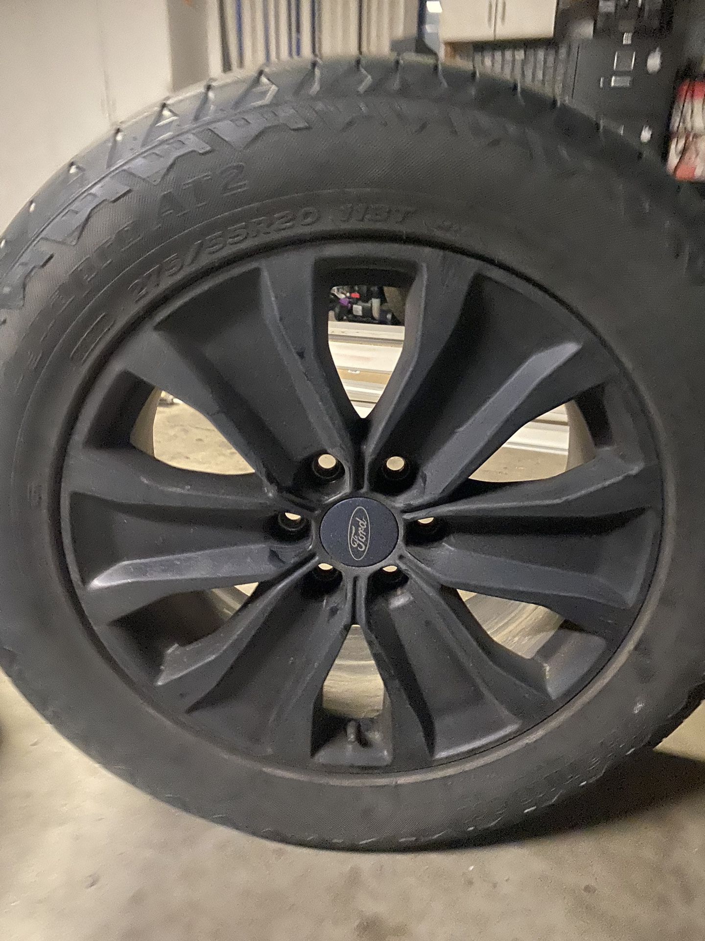 Black Ford F-150 20” 6-lug Rims & New Tires 