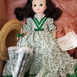 New Porcelain Collector Scarlett Doll 