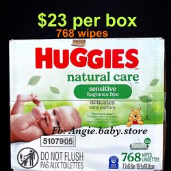 Huggies natural care wipes 768