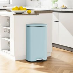Sky Blue 8Gl Trash Can