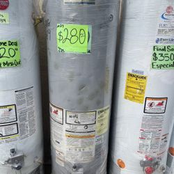 Used w/warranty WATER HEATERS Variety