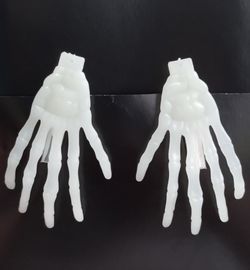 Glow In The Dark Skeleton Hair Clips
