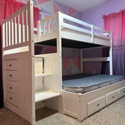 Bunk Bed With Stairs & Storage
