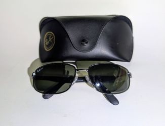 New Ray-Ban RB3254 Polarized Sunglasses - Gunmetal/Green G-15
