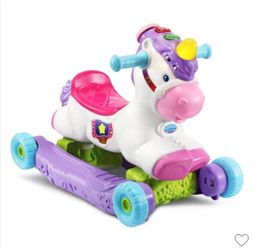 VTech Prance And Rock Learning Unicorn Rocker Ride-on