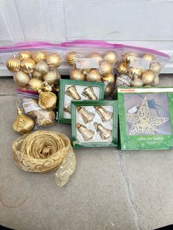 Gold Christmas Ornament Decoration