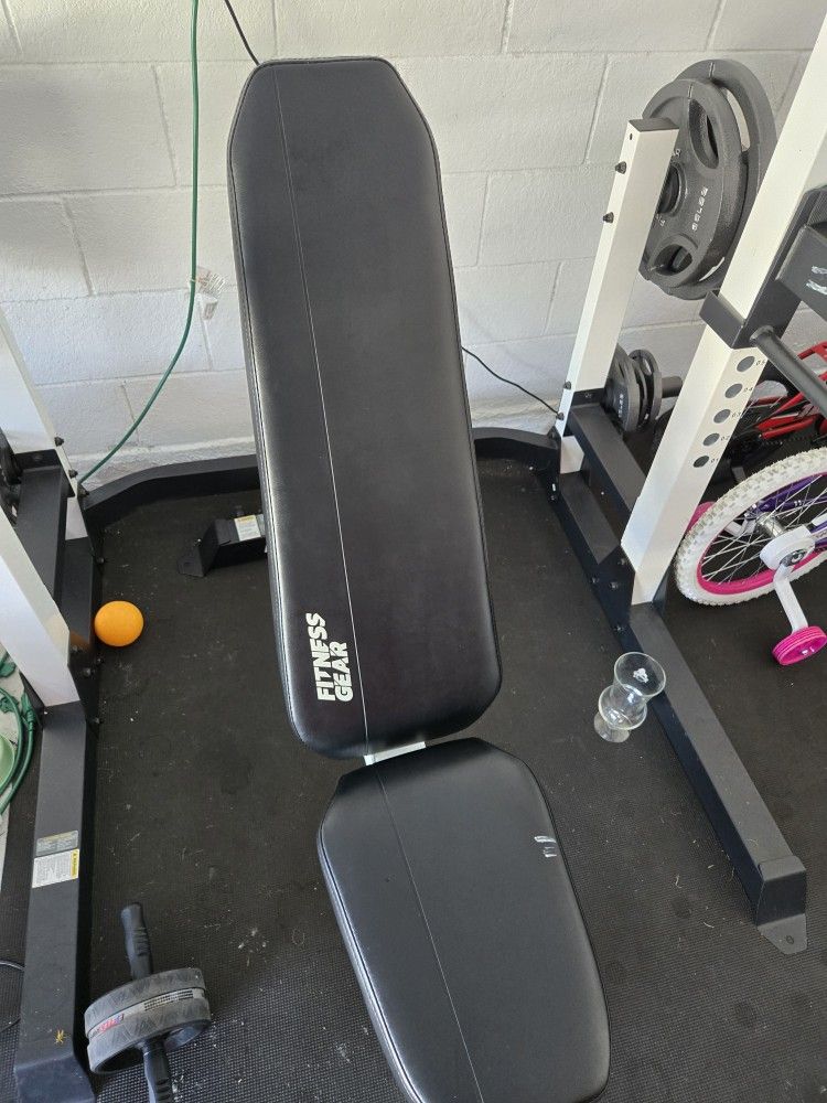 Fitness GEAR weight CAGE AND BENCH