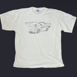 2000s White Corvette Grand Sport Tee