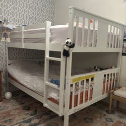 Wooden Bunk Bed Full Over Full