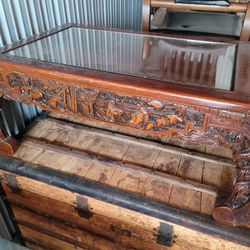 Antique Chinese Kang Opium Bed Coffee Table