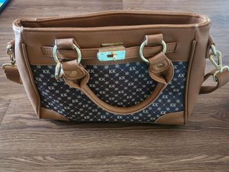 The Danbury Mint caramel faux-leather satchel or shoulder bag