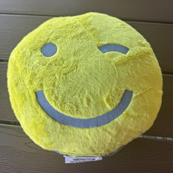 New Room Essentials Winking Smile Face Toss Pillow