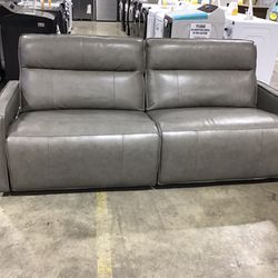 Leather Reclining Sofa 