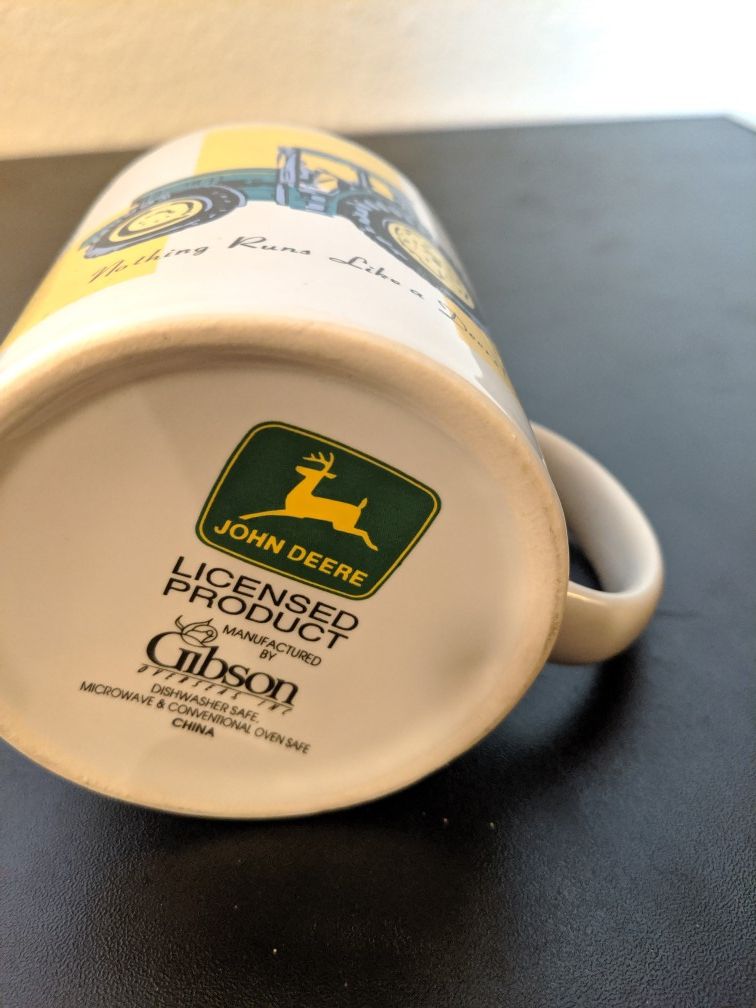 John Deere Coffee Mug Tractor Farmer