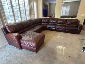 Leather sectional 5-pieces