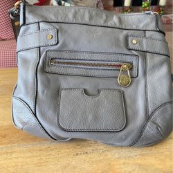 Grey Leather Bag