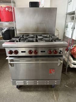 Wolf 6 Burner Range With Oven On Casters