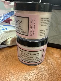 Coverland Acrylic Polymer Dip Powder – 2 Jars (Opa-Locka Fl)