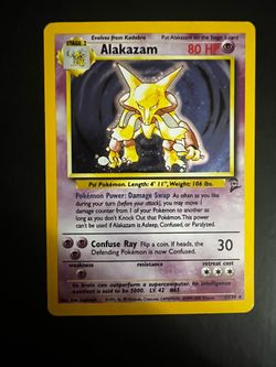 Pokemon - Alakazam - 1/130 - Base Set 2 - Holo