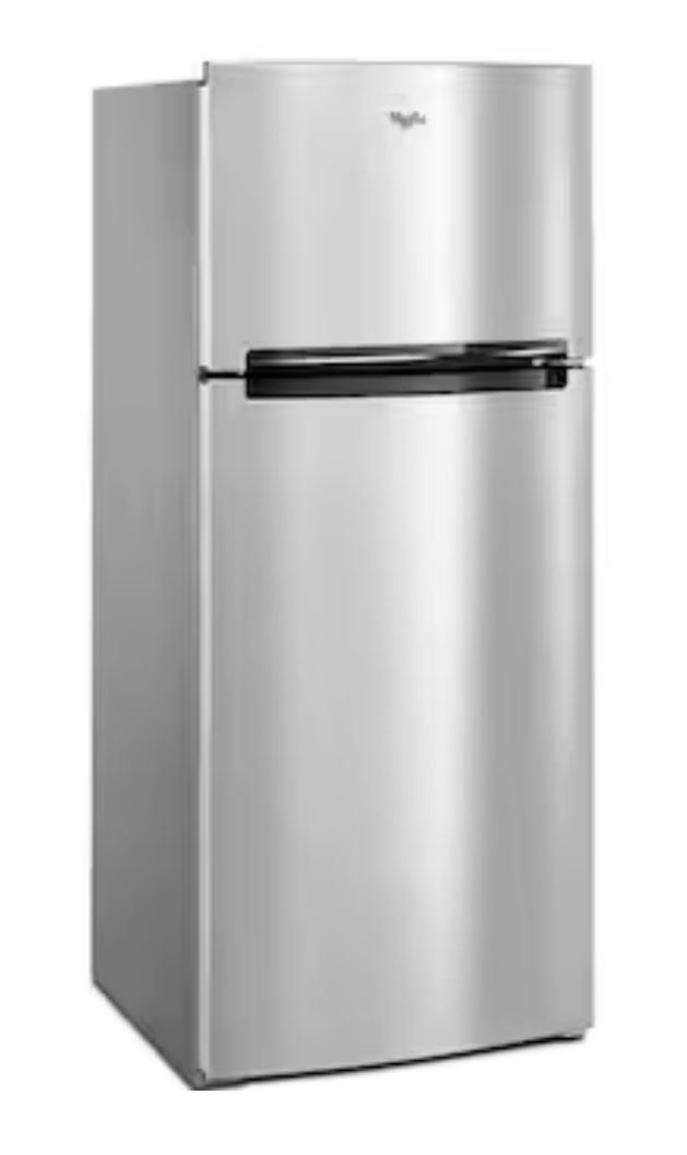 STAINLESS REFRIGERATOR FREEZER 18 cu ft Refrigerator With Top-Freezer