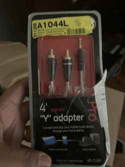 4 inch stereo y adapter pro