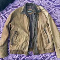 Men’s Members Only Tan Leather Jacket