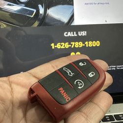 Dodge Charger Red Key Fob SRT Red Eye