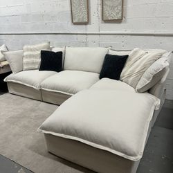 New Sets Beige Cloud Sectional (Free Delivery)