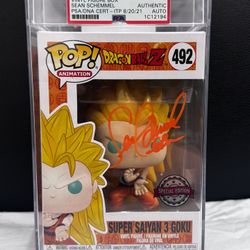PSA Graded, Sean Schemmel Signed, Special Edition, Super Saiyan 3 Goku 